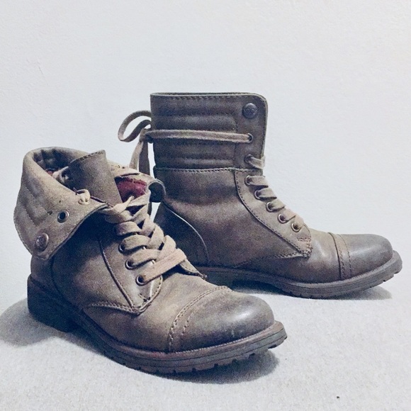 Roxy Shoes - ROXY BROWN LEATHER BOOTS